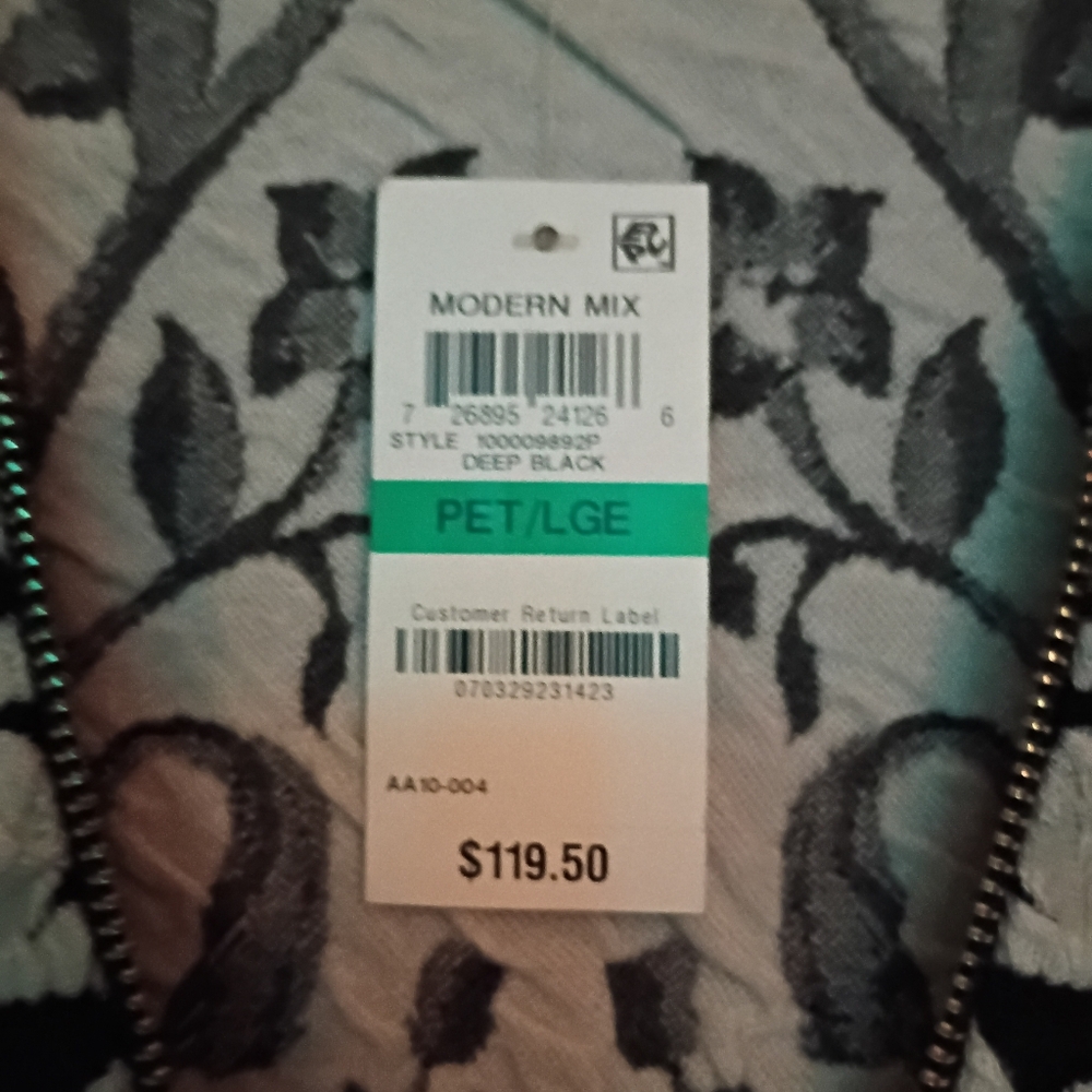NWT.Inc International Concepts Floral Zip-Up Sweater Dress. - Picture 6 of 6